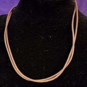 Leather necklace